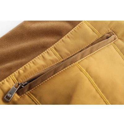 神州骆驼/EARTH CAMEL <em>羊毛衫</em>立领拼色<em>开衫</em>