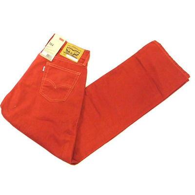 levi's 李维斯 男士 纯棉直筒牛仔裤 红色 30x33