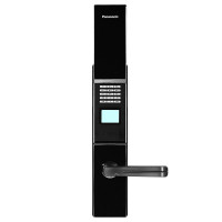 松下智能密码电子锁钥匙刷卡指纹锁四号合一锁家用电子锁 V-M683W 右开黑色（联系客服提供安装数据） 通用型