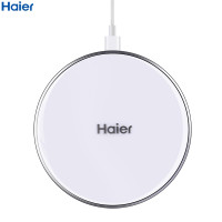 海尔（haier）无线充电器WCT-721W 即放即充 方便自由 携带方便 智能唤醒 标准版 白色