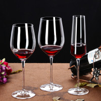 古达水晶杯家用2个香槟杯玻璃杯酒杯欧式套装红酒杯高脚杯大号勃艮第420毫升12号葡萄酒杯2个