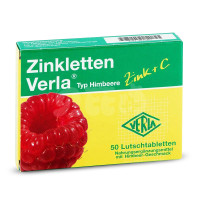 Zinkletten 德国补锌片 树莓味 0岁+ (50粒/盒)