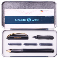 施耐德(schneider)钢笔宝珠笔两用礼盒套装金色年华套装 黑色