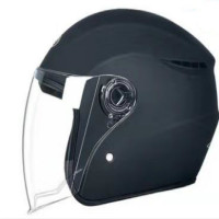 电动车头盔 163（哑黑） 透明