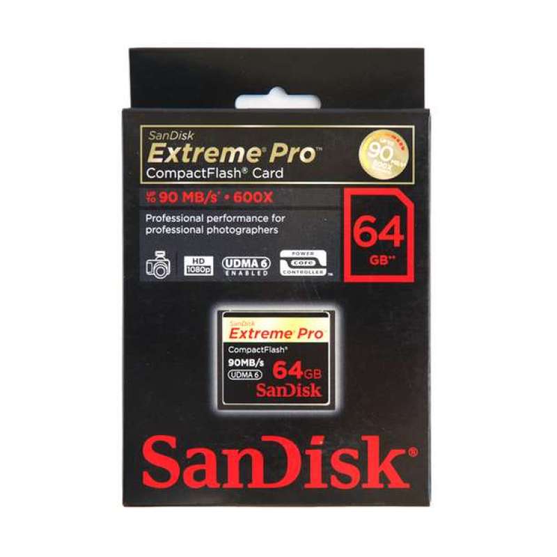 sandisk(闪迪)extremepro(64g)至尊超极速cf存储卡(90m/s)