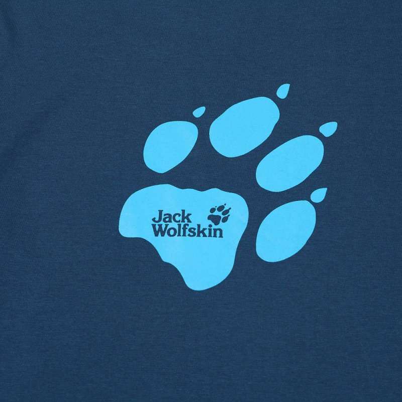 jack wolfskin 狼爪12春夏深蓝色男式短袖t恤5002081