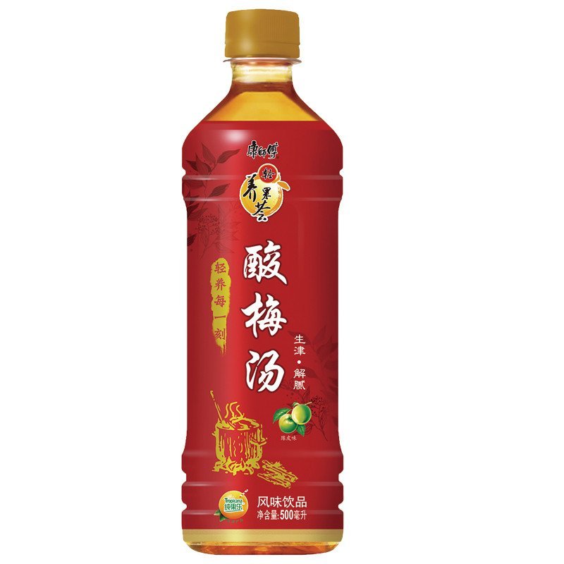 康师傅酸梅汤500ml15瓶箱装果味饮品