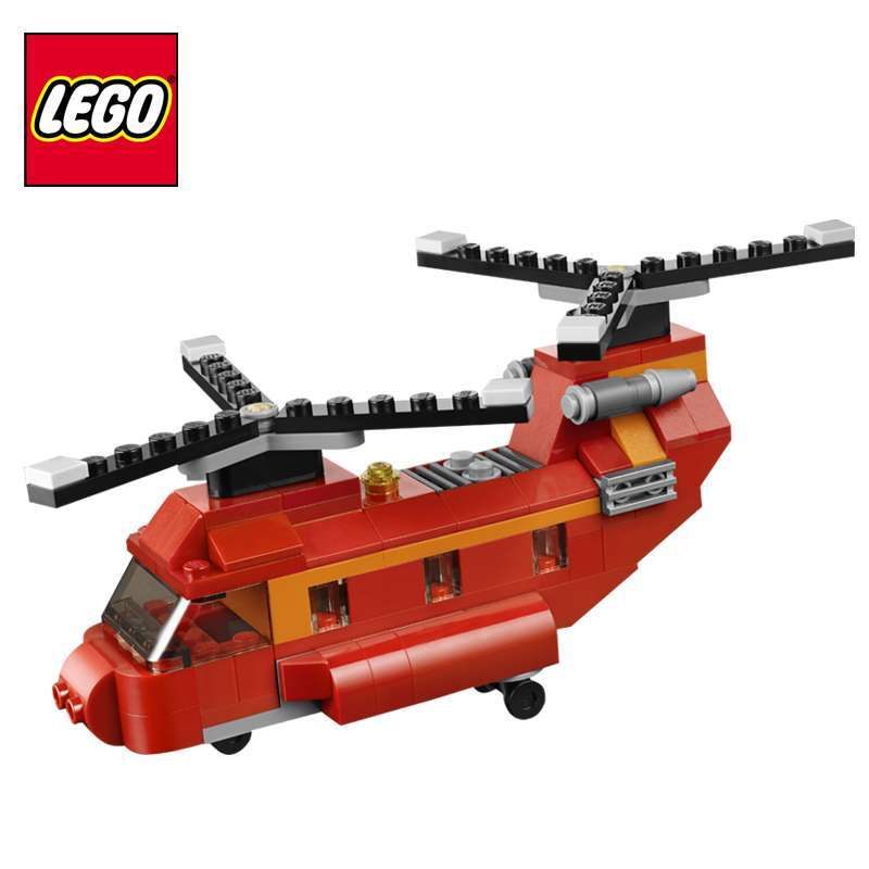乐高 红色双桨直升机 l31003