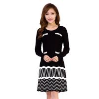 天河城百货铠琪专柜秋冬女装时尚羊毛连衣裙