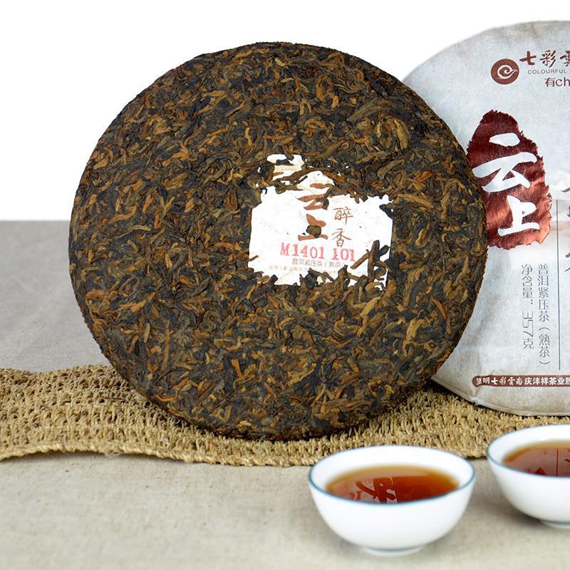 七彩云南庆沣祥普洱茶 云上醉香(熟)357g