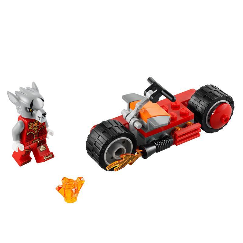 lego 乐高 chima气功传奇系列 狼武士的火焰机车拼砌包