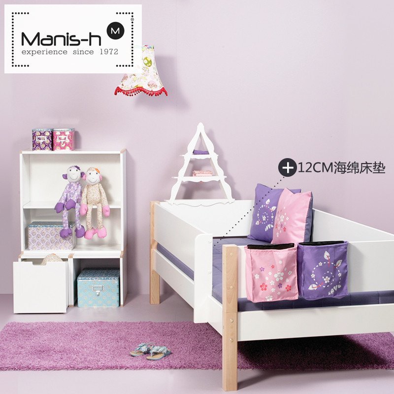 丹麦manish曼尼希儿童床垫欧式原装进口床配件12cm厚海绵床垫