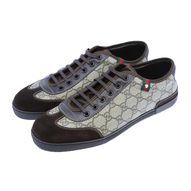 古驰(gucci)男士休闲鞋204282 古驰 gucci 时尚系带拼