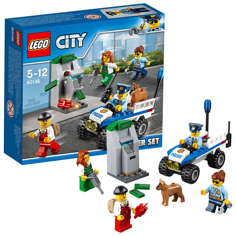 lego 乐高 city城市系列 警察局入门套装60136 塑料玩具50-100块6-14