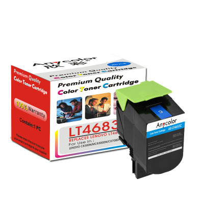 欣彩(Anycolor)LT4683粉盒(专业版)AR-LT4683C蓝色 墨粉盒适用联想C8300 C8300N 蓝色