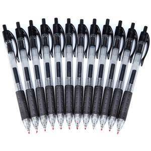 齐心(comix)K36按动中性笔12支装0.5mm 水笔 签字笔 水性笔 碳素笔 办公用品
