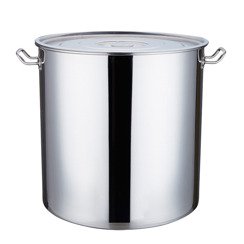 naliya 商用不锈钢桶带盖汤桶储水桶米桶圆桶食用油桶