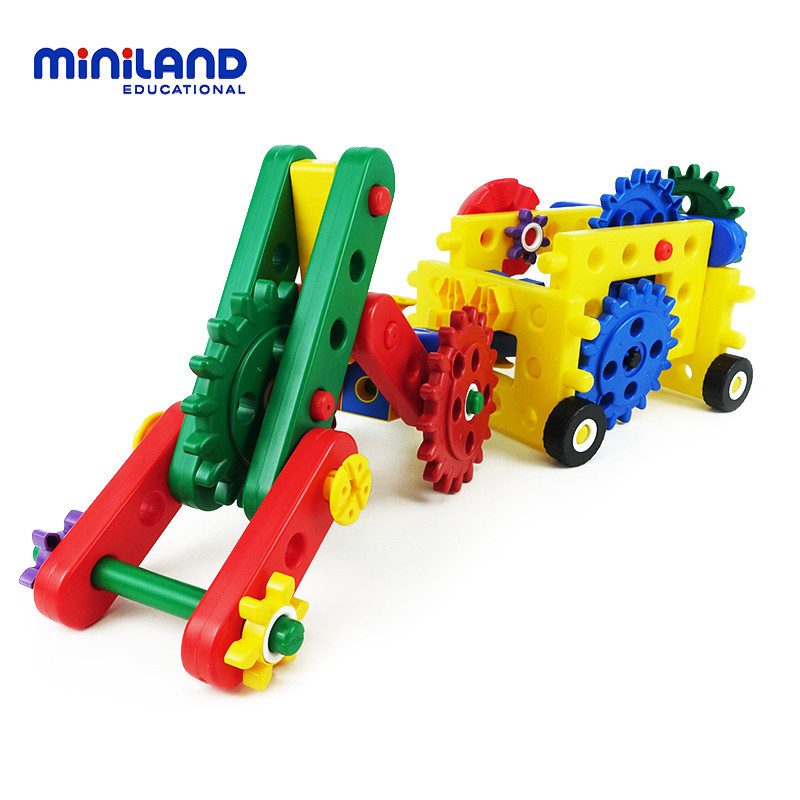miniland 积木玩具 儿童益智拼插男孩玩具 95003拼装游戏之少年齿轮