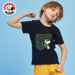 史努比(SNOOPY)儿童夏季新款印花圆领T恤衫SND130