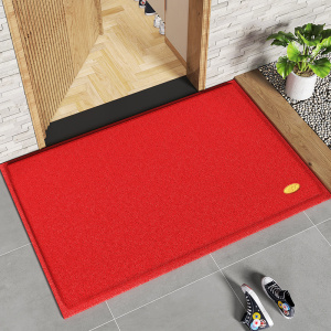 地垫入户门垫家用红色丝圈脚垫进门防滑垫大门口塑料垫子玄关地毯