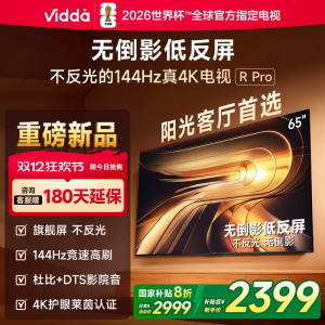 Vidda R Pro 65英寸 海信电视 144Hz高刷不反光无倒影低反屏电视 以旧换新国家补贴65VR1S-PRO