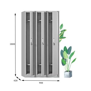 鸿业盛大 HY-1557 更衣柜 钢制更衣柜 3门 加厚款
