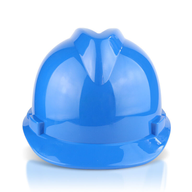 国标v型安全帽 高强度 v型塑料安全帽 工程/ 领导通用 pe塑料蓝色