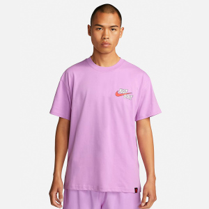 Nike 背面篮球印花运动休闲圆领短袖T恤 男款 粉色 FJ2324-532