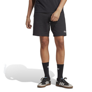 adidas originals Adventure Shorts 纯色Logo标识运动直筒短裤 男款黑色 IC2348