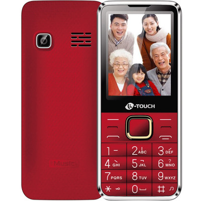 天语(K-Touch)T2 老人机支持移动4G 双卡双待 支持老人模式 大声音大字体 老人手机 红色