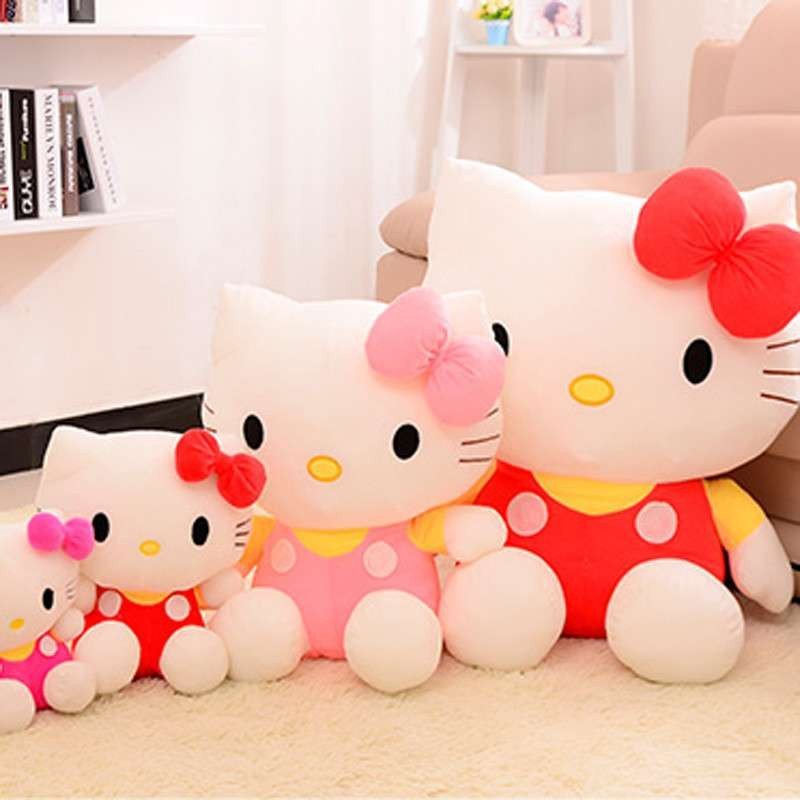 hellokitty毛绒玩具凯蒂猫毛绒公仔超萌玩偶抱枕布娃娃送女生礼物