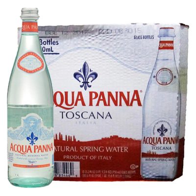 普娜 Acqua Panna 天然矿泉水 750ml*12瓶 玻璃瓶 意大利进口
