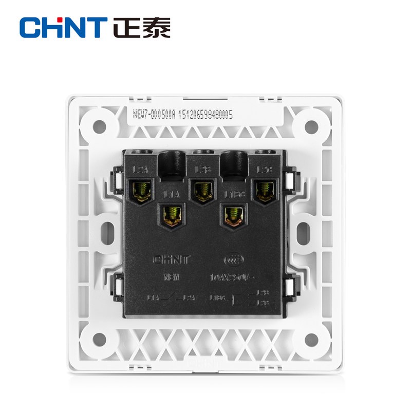 正泰电工 墙壁开关插座 new7d 三联开关 三开单控开关面板