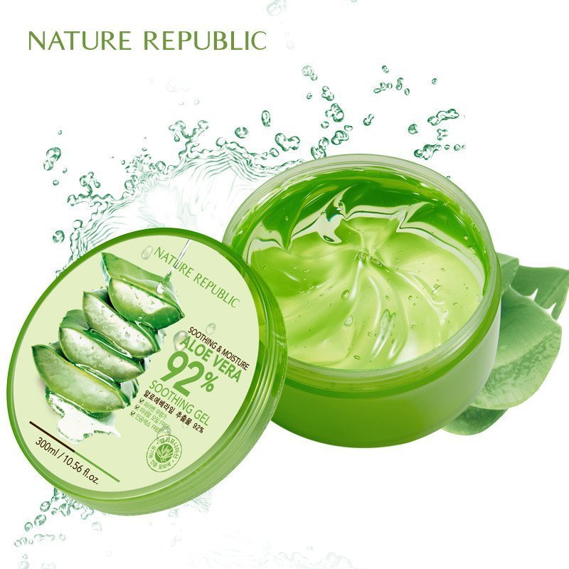 韩国nature republic自然乐园 纳益其尔芦荟舒缓保湿凝胶 芦荟胶3只装