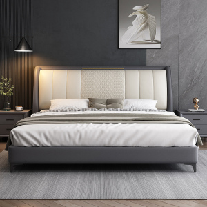 梵宜意式免洗科技布艺床现代简约主卧1.8米双人床1.5米婚床布艺床