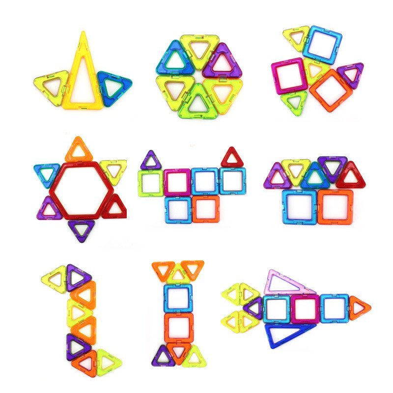 星塔71片百变提拉磁力片玩具儿童益智构建磁性哒哒搭磁力塔积木