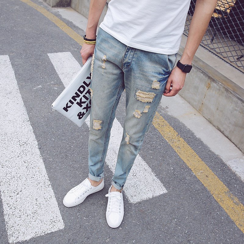 克林科斯 403-K253-P85 夏季薄款 浅蓝色牛仔