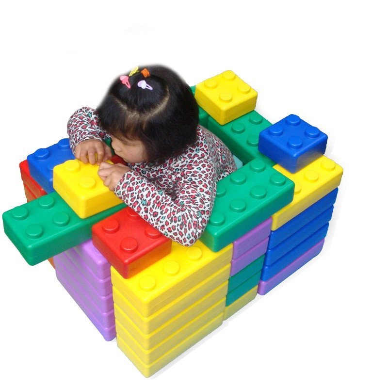 塑料欢乐方块大积木方块幼儿园大型玩益智积木 大积木塑料拼搭玩具 45