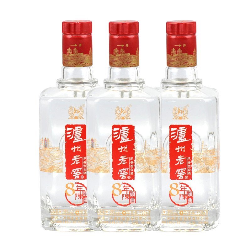 泸州老窖 白酒 泸州老窖8年陈(窖)头曲 流金版浓香型 52度 500ml