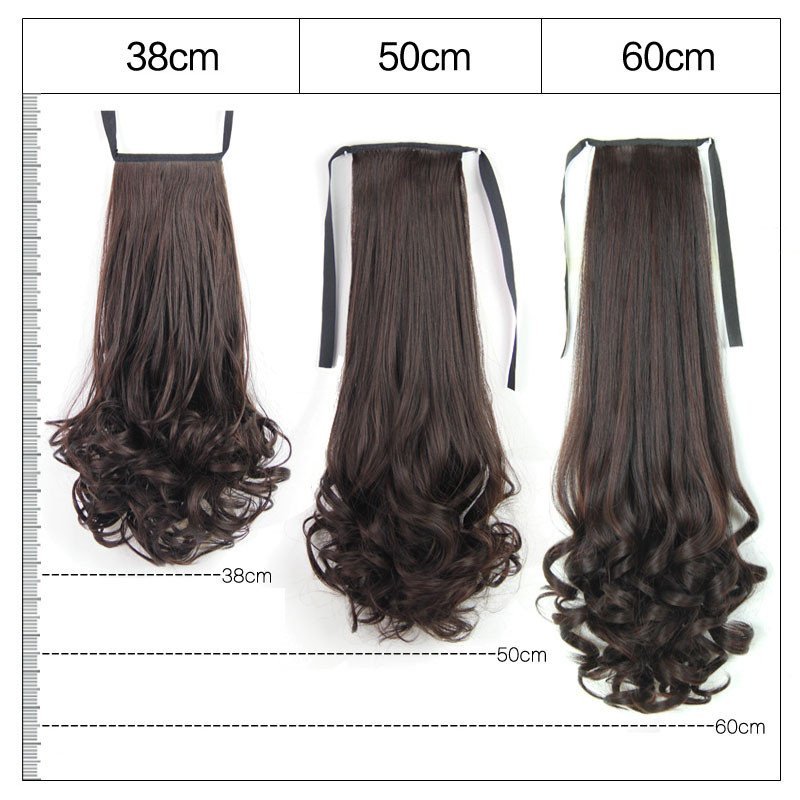 中长烫发高马尾分享展示