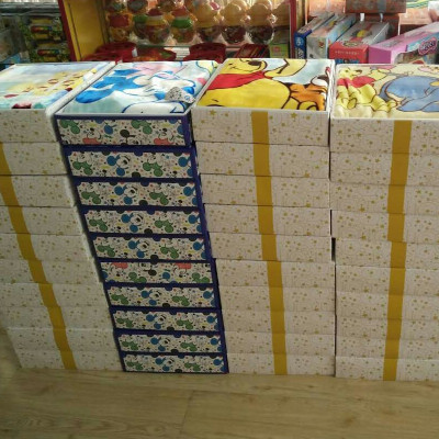 迪士尼婴儿毛毯 双层加厚毯子拉舍尔云毯宝宝盖毯 新生儿被子礼盒