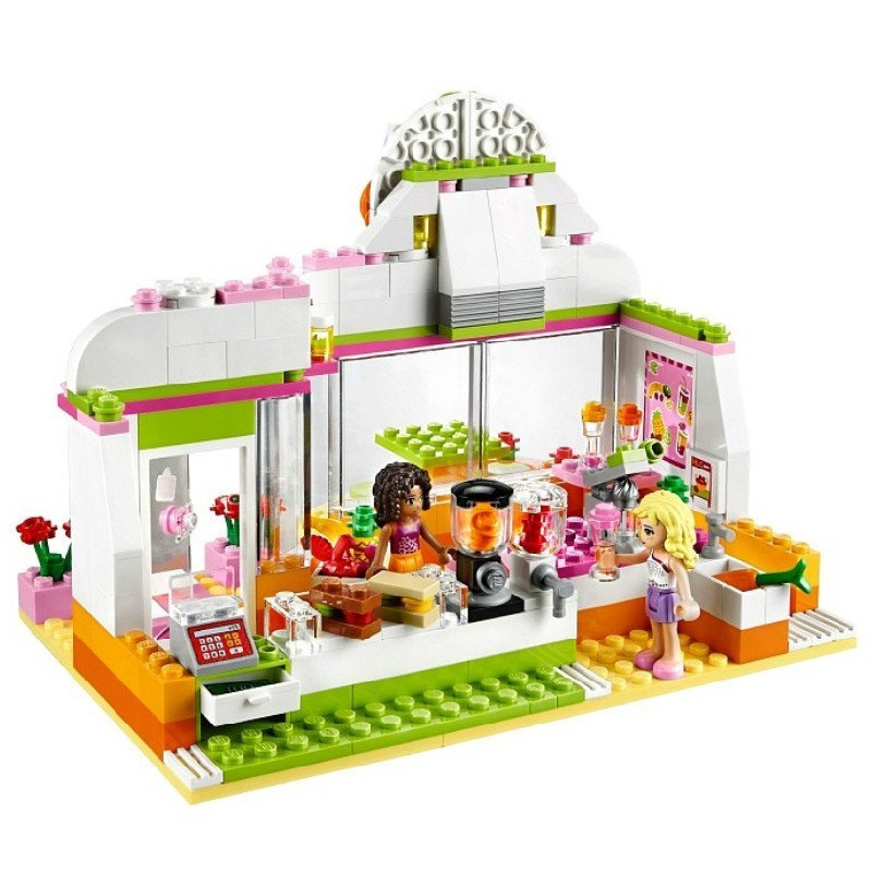 乐高lego 拼装积木女孩朋友friends心湖果汁吧 41035拼插玩具6