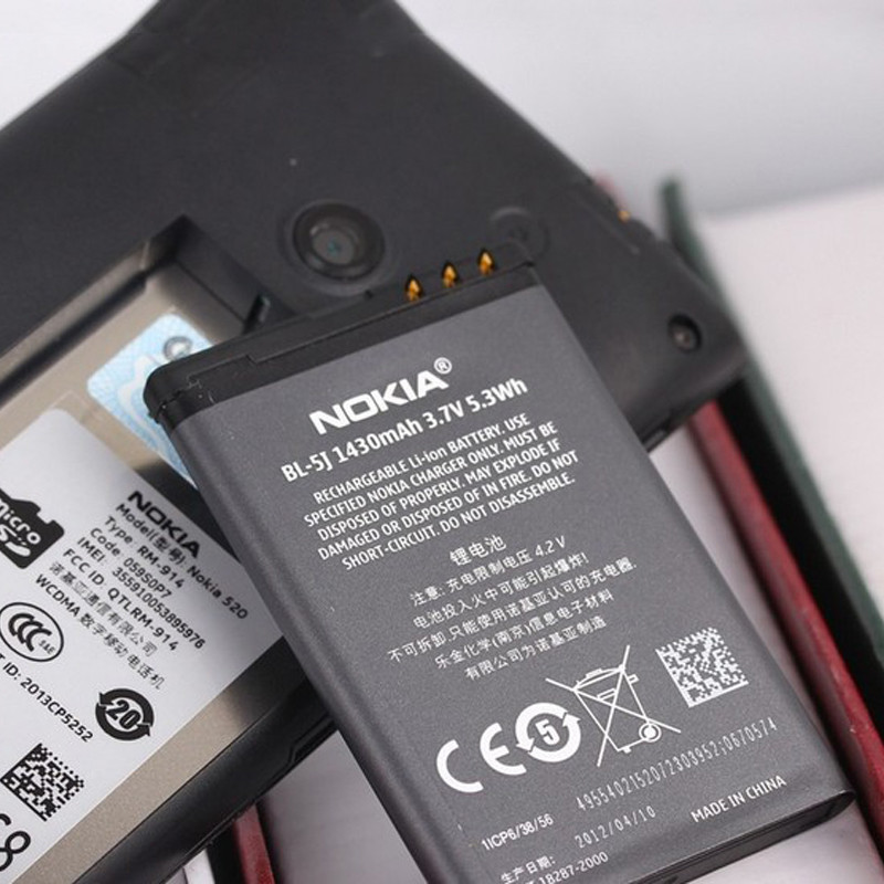 诺基亚 nokia 原装 手机电池 适用于 5230 x6 5233 5800 bl-5j 电板