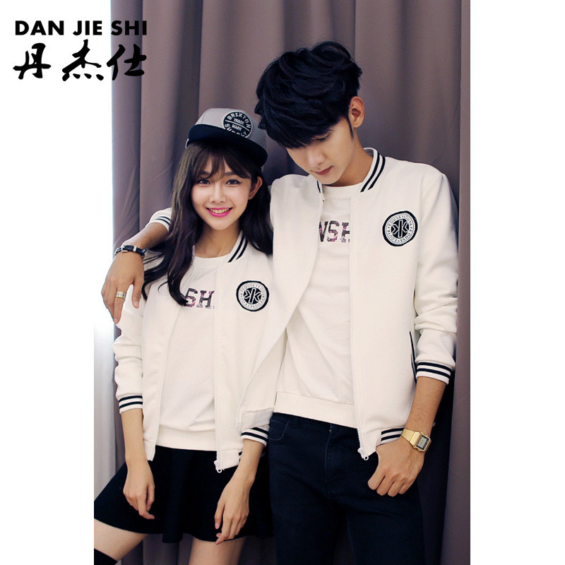 丹杰仕情侣装秋装2017新款外套短款韩版春季