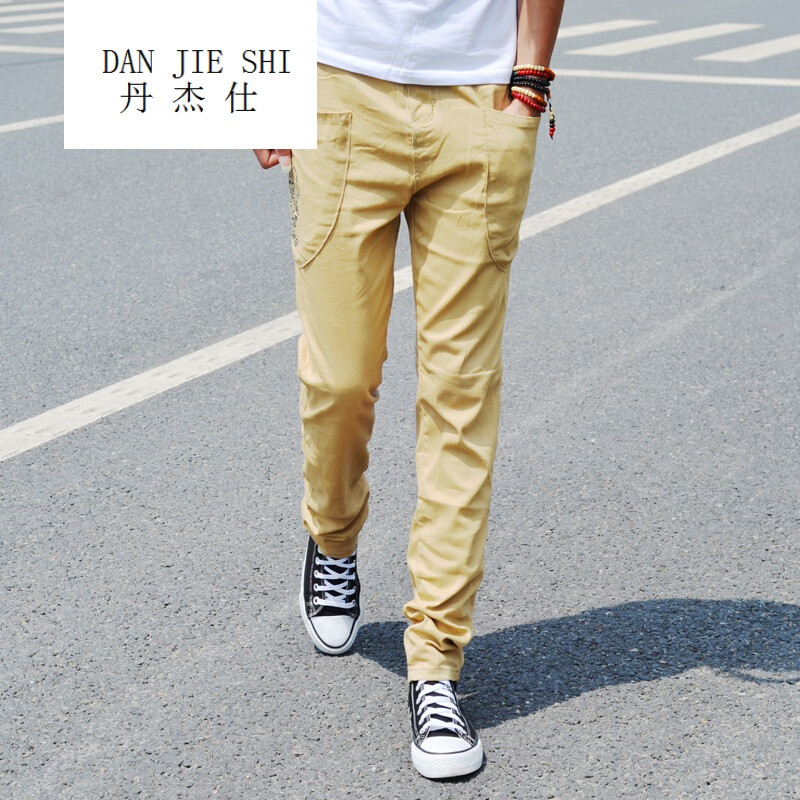 丹杰仕快手红人个性男装裤子卡通男士韩版哈伦