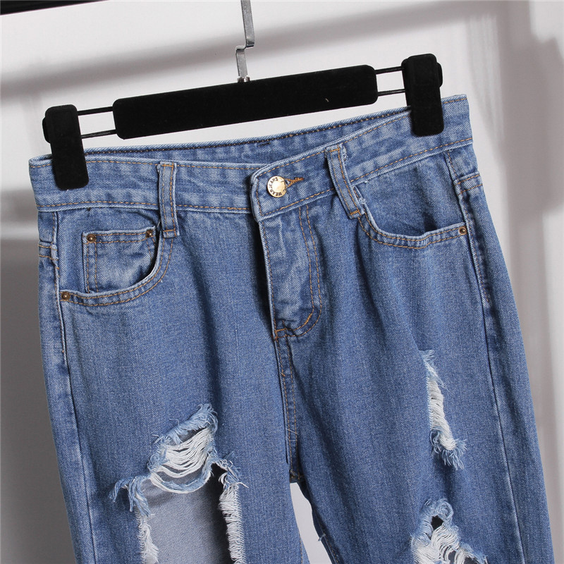 琳朵儿2017夏季夏新款时尚宽松破洞乞丐装直