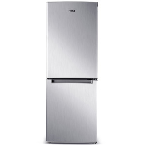 奥马（Homa）176升 小冰箱 双门 家用小型电冰箱 BCD-176A7（拉丝银）