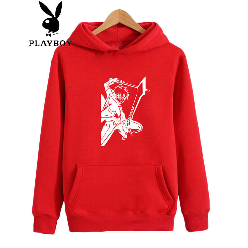 花花公子贵宾贵宾动漫刀剑神域卫衣男连帽桐人