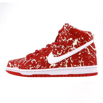 正品nike sb dunk high premium 313171-616 火焰 首发 耐克板鞋 肥牛