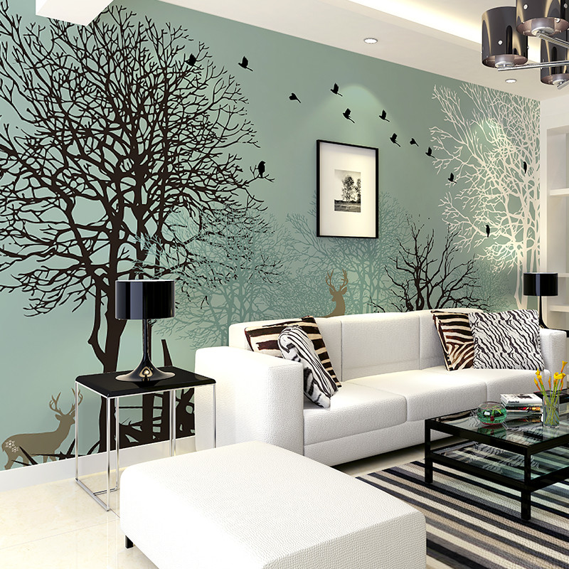 永煜大型壁画|个性背景墙壁画定制壁纸墙画印刷加工